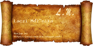 Laczi Mónika névjegykártya