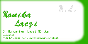 monika laczi business card