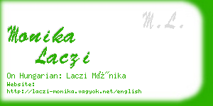 monika laczi business card